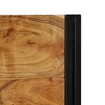 vidaXL Tête de lit 100 cm bois massif d'acacia et fer