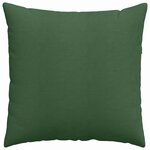 vidaXL Coussins de canapé 2 Pièces Vert foncé 80 x 80 cm