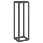 vidaXL Ensemble de supports pour plantes 3 Pièces Gris Bois de pin massif