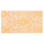 vidaXL Tapis d'extérieur ARAKIL Orange et blanc 80x150 cm PP