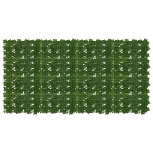 vidaXL Écran de balcon avec feuilles Vert 200 x 100 cm