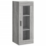 vidaXL Buffet haut Sonoma gris 34 5x34x180 cm Bois d'ingénierie