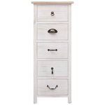 vidaXL Armoire latérale 35x25x87 cm Bois de Paulownia