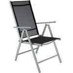Salon de jardin aluminium 8 places gris clair 2108043/2