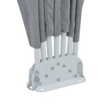 vidaXL Auvent latéral pliable de terrasse Gris 160 cm