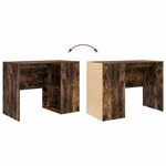 vidaXL Bureau Chêne fumé 102 x 50 x 75 cm Bois d'ingénierie