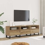 vidaXL Meuble TV chêne artisanal 150x30x44 5 cm bois d'ingénierie