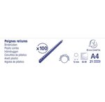 Une Boite de 100 Peignes Plastiques 12 mm 21X29 7 cm Noir EXACOMPTA