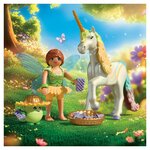 71840 Licorne Fleur d'arc-en-ciel avec fée