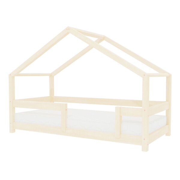 Lit cabane enfant LUCKY 90 x 190 verni