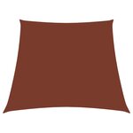vidaXL Voile de parasol Tissu Oxford trapèze 3/4x3 m Terre cuite