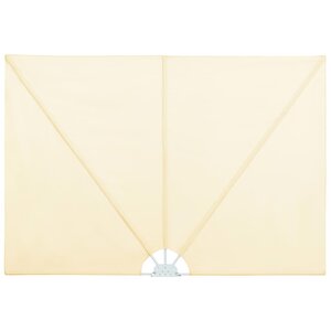 vidaXL Auvent latéral pliable de terrasse Crème 240 x 160 cm