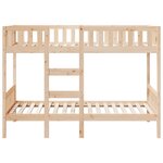 vidaXL Lit superposé 90x200 cm Bois de pin massif
