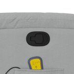 vidaXL Fauteuil de massage inclinable gris clair tissu