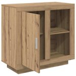 vidaXL Buffet Chêne artisanal 80 x 40 x 75 cm Bois d'ingénierie