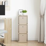 vidaXL Buffet avec tiroir Chêne Sonoma 30 5 x 27 x 84 5 cm