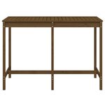 vidaXL Table de jardin marron miel 159 5x82 5x110cm bois massif de pin