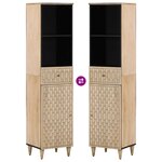 vidaXL Ensemble de meubles de salle de bain 3 Pièces bois manguier massif