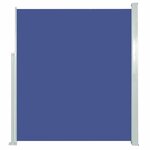 vidaXL Auvent latéral rétractable 160 x 500 cm Bleu
