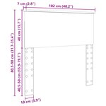 vidaXL Tête de lit Blanc 100 cm Bois d'ingénierie