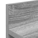 vidaXL Porte-manteau mural avec étagère Montage mural Sonoma gris 80 x 10.5 x 18 cm
