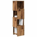vidaXL Meuble d'angle Blanc 25 5x25x102cm Bois d'ingénierie