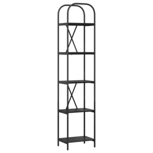 vidaXL Étagère Chêne noir 40 x 30 x 183 cm Bois d'ingénierie