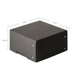 Purebox Black 150x150 85mm - Noir - Falken