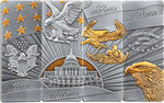 Monnaie en argent 5 dollars g 31.1 (1 oz) millésime 2023 american eagle