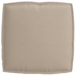 vidaXL Set de coussins de palette 2 Pièces Taupe 50 x 50 x 12 cm