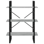 vidaXL Bibliothèque 5 niveaux Sonoma gris 80x30x175 cm