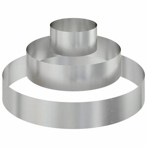 vidaXL Cache-pot de jardin Argent 120 x 120 x 20 cm Acier galvanisé