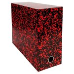 Boîte de classement carton exacompta tradition dos 12 cm  couleurs assorties - lot de 5