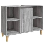vidaXL Ensemble de meubles de salle de bain 3 Pièces Sonoma gris
