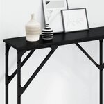 vidaXL Table console Chêne noir 140 x 23 x 75 cm