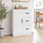 vidaXL Buffet Blanc 66 x 34 5 x 87 cm Bois d'ingénierie