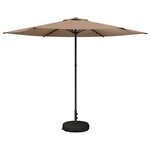 vidaXL Parasol de jardin avec base 300 x 300 cm Polyester