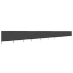 vidaXL Paravent 9 panneaux Tissu 1200 x 80 cm Anthracite