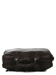 Sacoche ordinateur Attitude en cuir - 15 pouces - KATANA - 2 compartiments - L39.0 x H29.0 x P12.0 cm - 81615-Chocolat