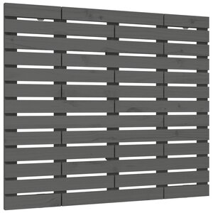 vidaXL Tête de lit murale Gris 106x3x91 5 cm Bois massif de pin