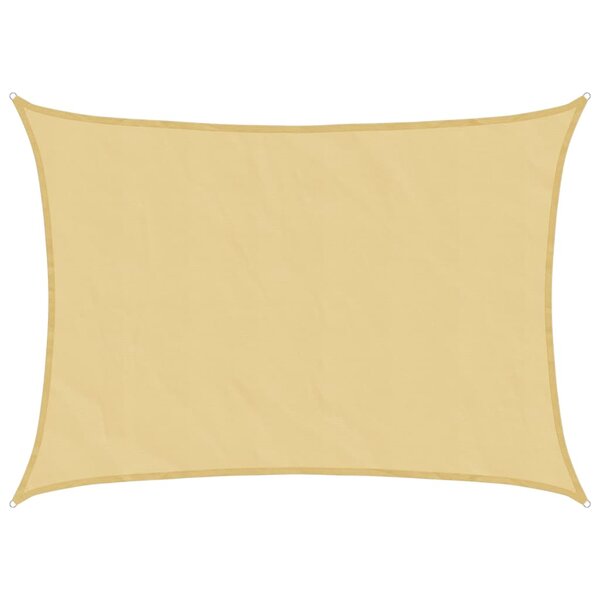 vidaXL Voile d'ombrage sable 7x5 m 100   polyester oxford