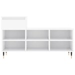 vidaXL Armoire à chaussure Blanc brillant 102x36x60 cm Bois ingénierie