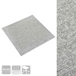 vidaXL Tapis 20 Pièces Gris clair 50 x 50 cm 100  Polypropylène