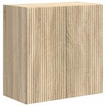 vidaXL Ensemble de meuble TV mural Montage mural 6 Pièces Chêne Sonoma