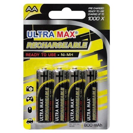 Pile rechargeable aa lr6 x4 - ultra max