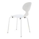 Lot de 4 chaises de salle à manger moderne design robuste blanc 03_0009833