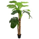 vidaXL Arbre de bananier artificiel Vert 125 x 25 x 250 cm