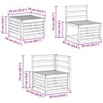 vidaXL Ensemble de canapés d'extérieur 8 Pièces Naturel