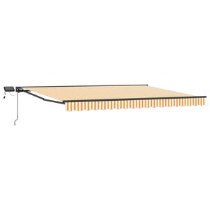 vidaXL Cadre de store manuel avec LEDs 4 x 2 m