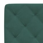 vidaXL Cadre de lit avec tête de lit Vert foncé 90x200 cm Velours